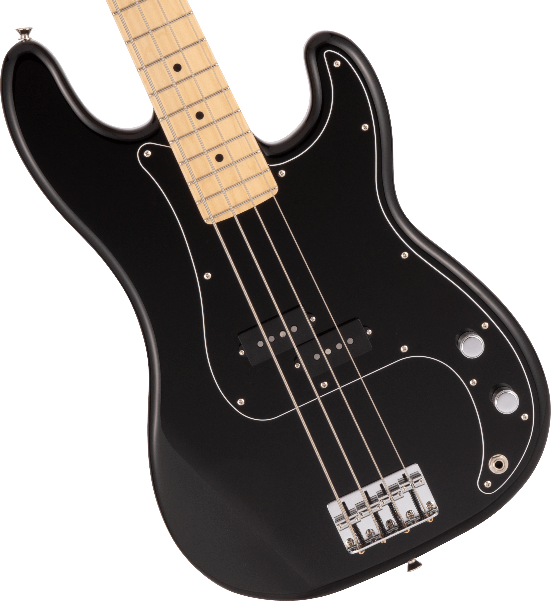 Fender Made in Japan Hybrid II Precision Bass in Black - Andertons