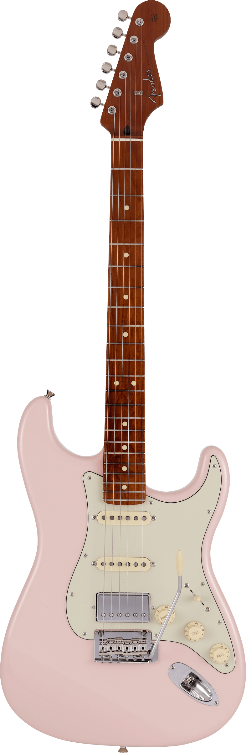 Fender Limited Edition MIJ Hybrid II Strat HSS in Shell Pink with