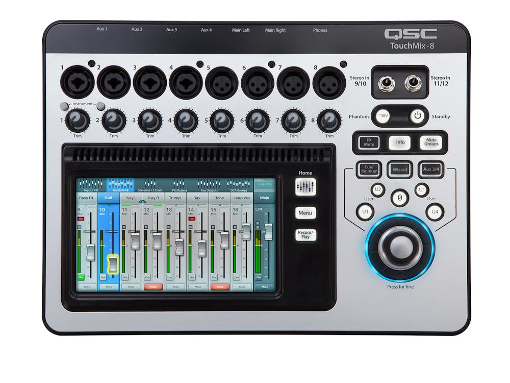 QSC Audio TouchMix 8 Compact Digital Live Mixer