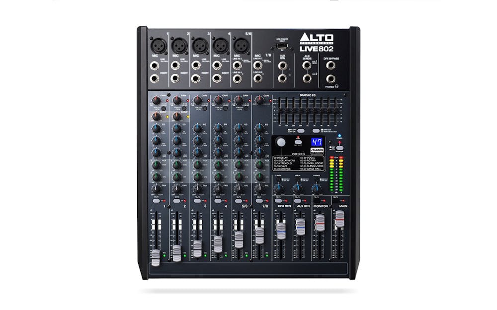 ALTO Live 802- 8 Channel Mixer