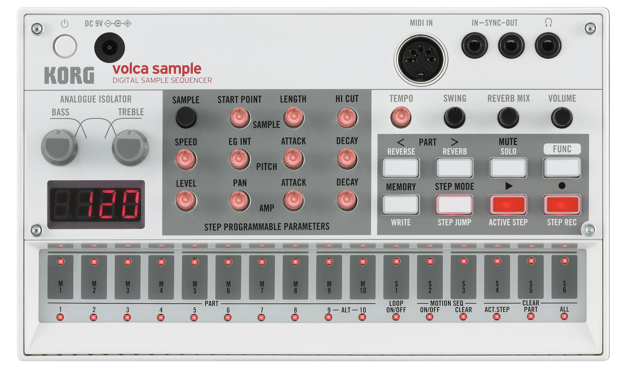 Korg Volca Sample - Digital Sample Sequencer - Andertons Music Co.