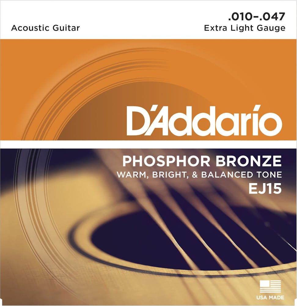 D'Addario EJ15 Phosphor Bronze 10-47 Extra Light Set