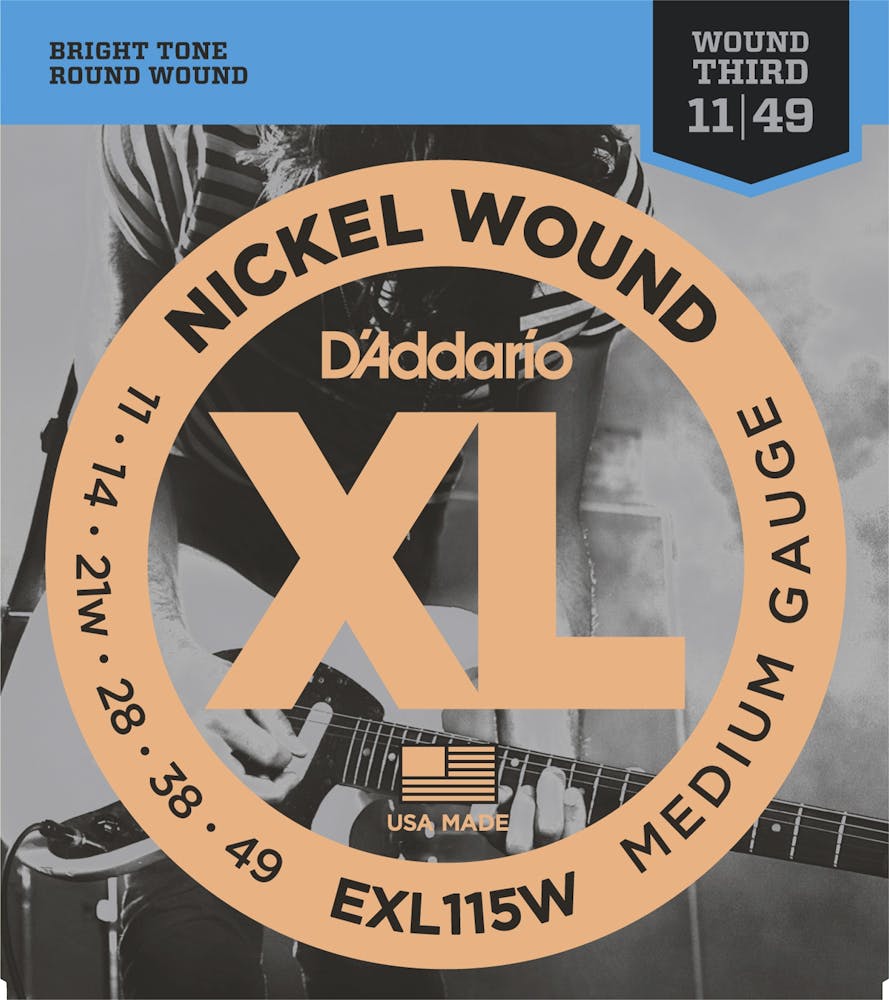 D'Addario XL 11-49 Set with Wound 3rd string