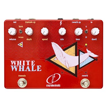 Crazy Tube Circuits White Whale Analogue Spring Reverb & Tremolo Pedal