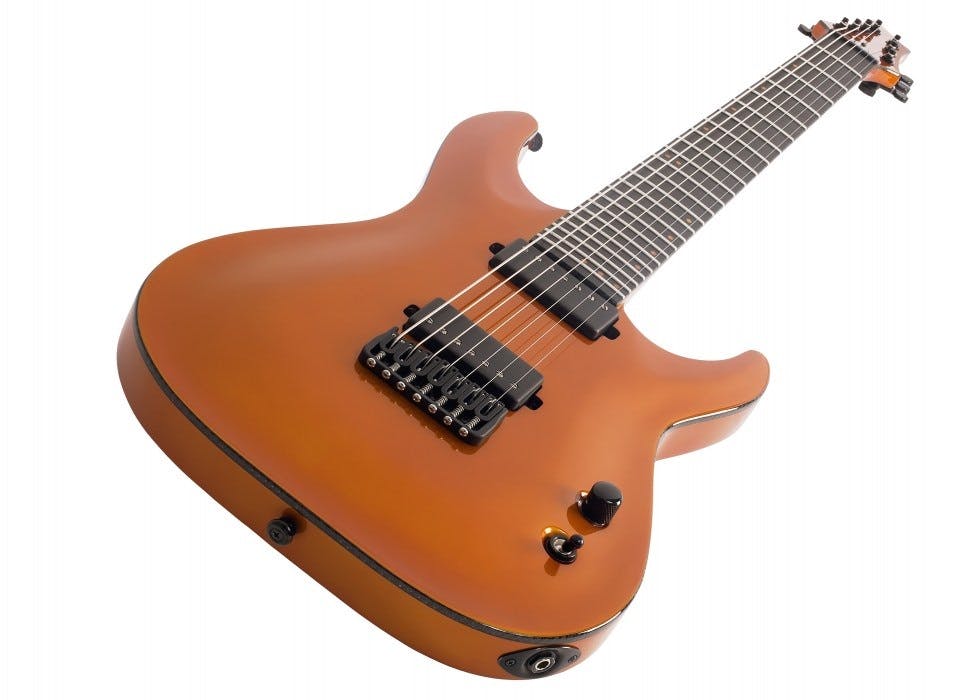 Schecter km 7 lambo shop orange