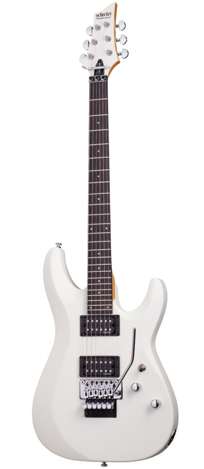 Schecter C-6 FR Deluxe in Satin White - Andertons Music Co.