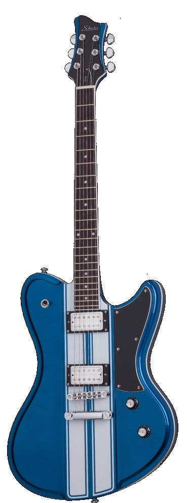 Schecter Ultra GT in Metallic Blue with White Stripe - Andertons