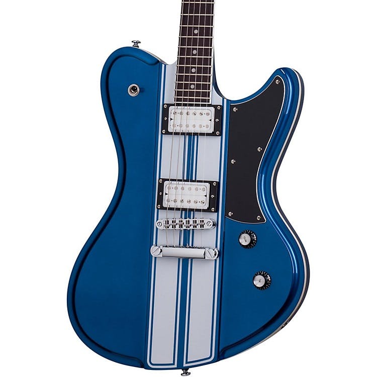 Schecter Ultra GT in Metallic Blue with White Stripe - Andertons