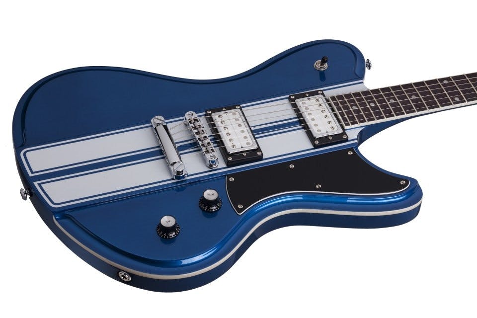 Schecter Ultra GT in Metallic Blue with White Stripe - Andertons