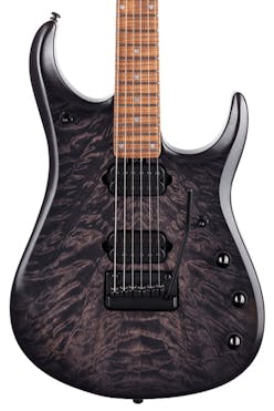 Music Man JP15 John Petrucci Signature Electric Guitar Quilted Top in Trans Black Burst