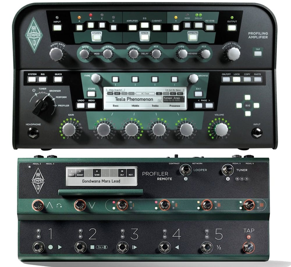 Kemper Profiling Amp in Black With Remote Footswitch Set