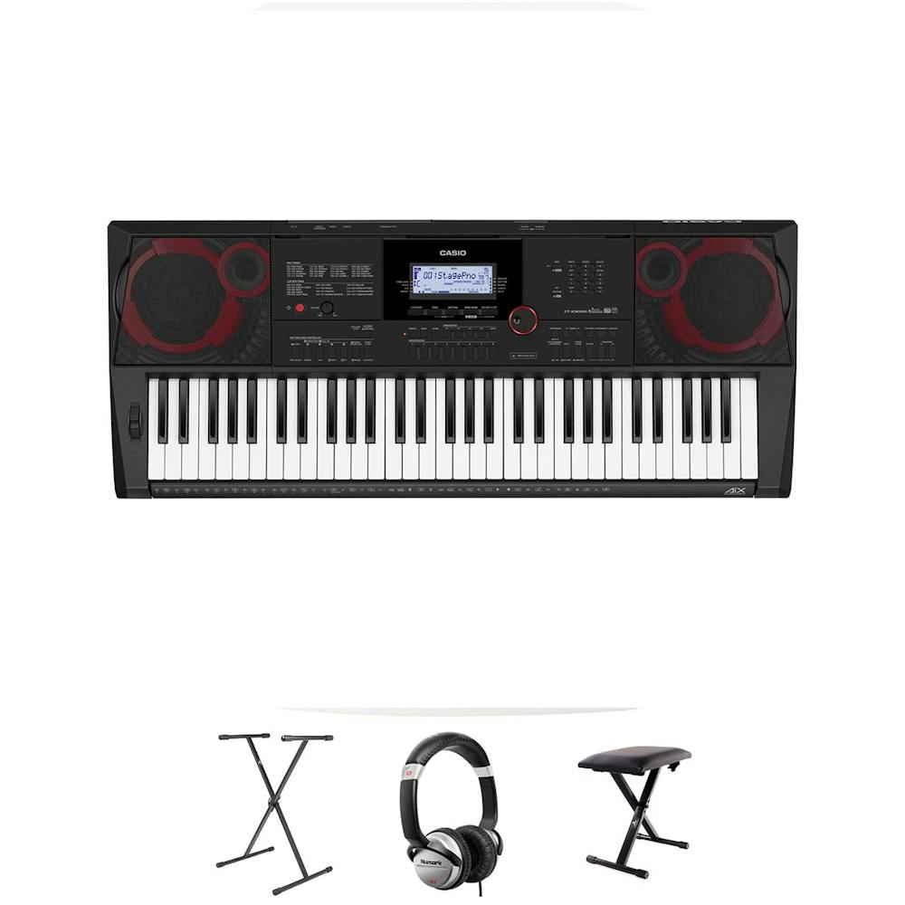 Casio CT-X3000 Home Keyboard Bundle with Stand, Stool and Headphones
