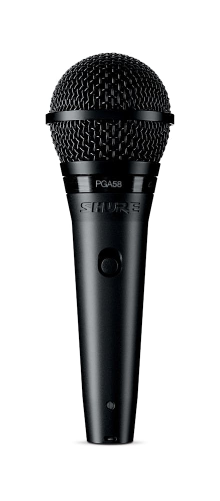 Shure PGA58 Cardioid dynamic vocal microphone with XLR-QTR cable