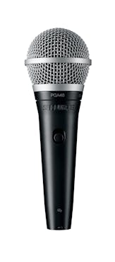 Shure PGA48 Cardioid dynamic vocal microphone with XLR-QTR cable