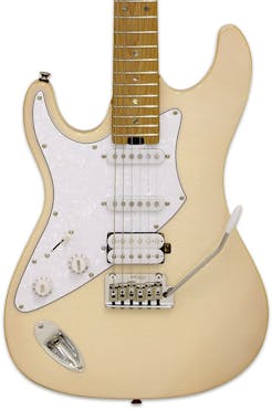 Aria 714 JH Electric Guitar in Marble White