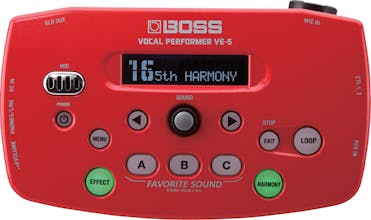 Boss VE-5 Vocal Processor in Red