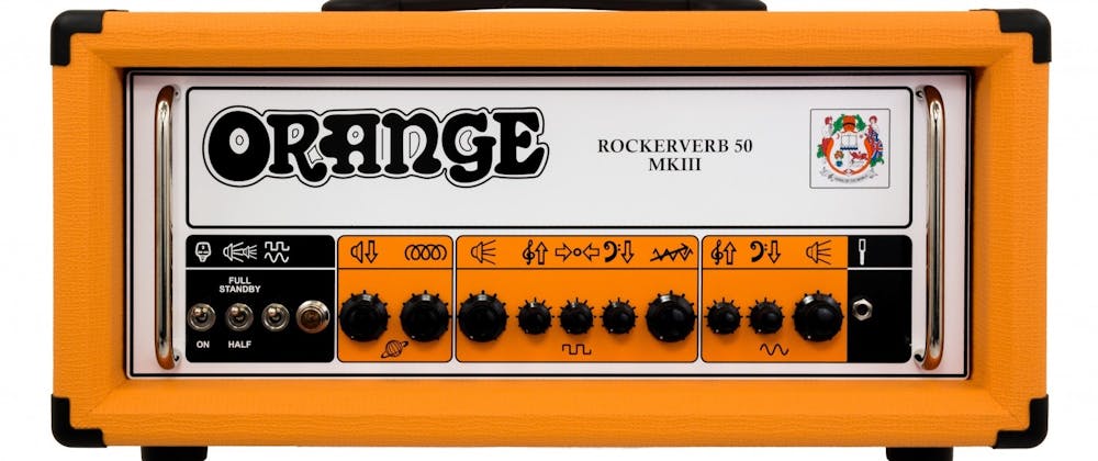 Orange Rockerverb 50 Valve Head MKIII in Orange