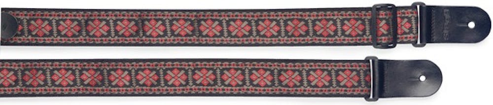 Stagg Woven Strap Cross Red Guitar Strap