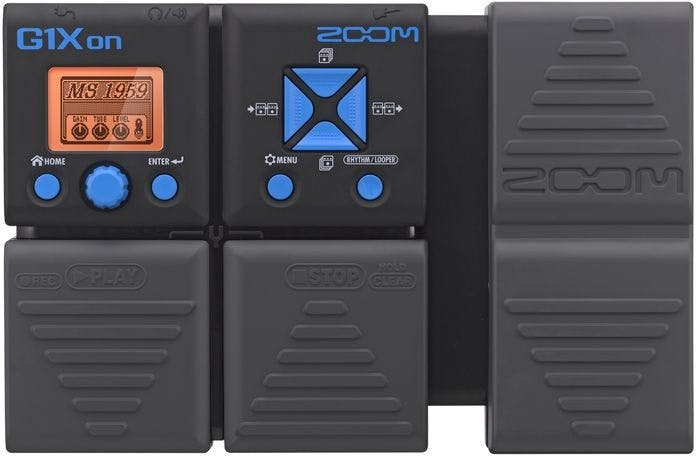 zoom g1xon guitar effects pedal with expression pedal