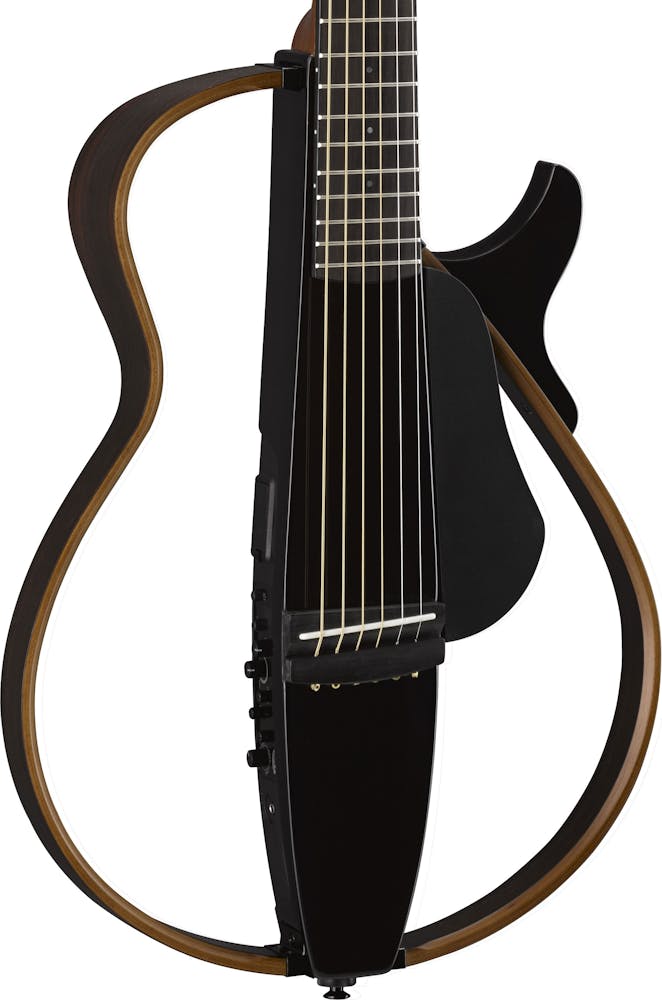 Yamaha SLG200S Steel String Silent Guitar in Trans Black