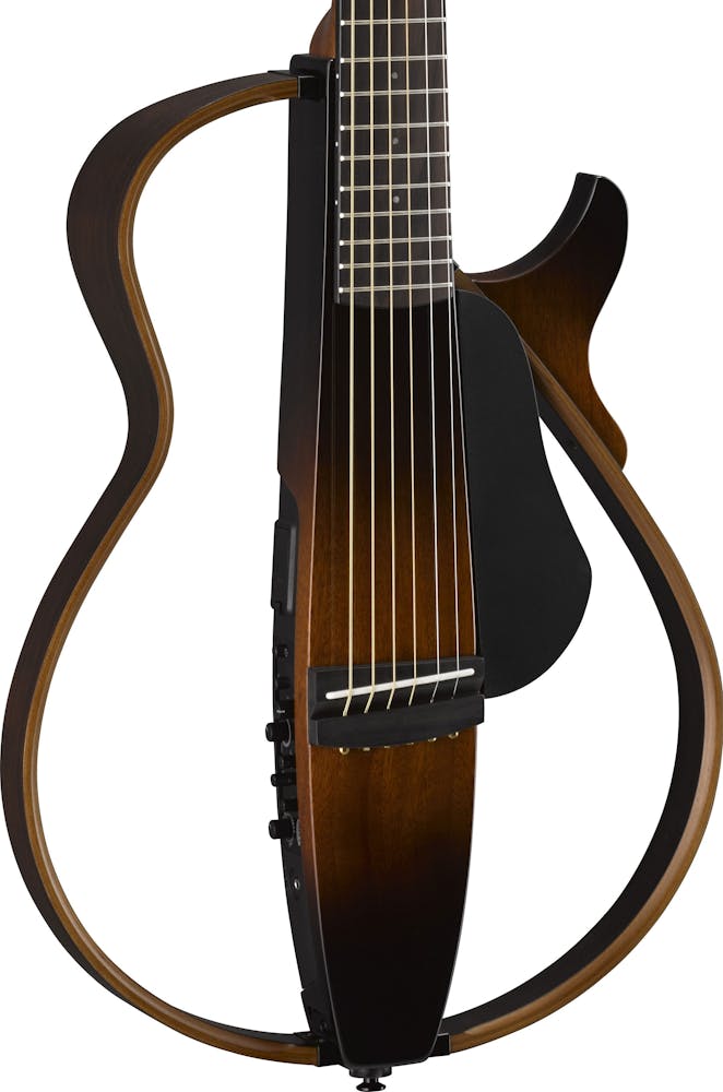 Yamaha SLG200S Steel String Silent Guitar in Tobacco Brown