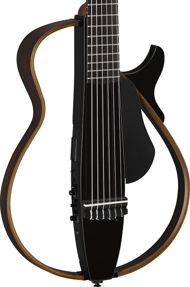 Yamaha SLG200N Nylon String Silent Guitar in Trans Black