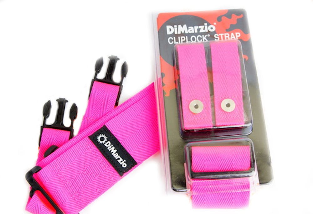 Dimarzio ClipLock 2" Nylon Strap in Pink