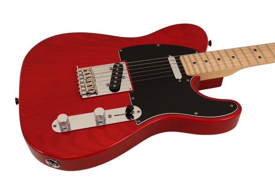 fender telecaster transparent red