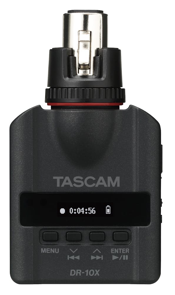 Tascam DR-10X Plug-on Digital Audio Recorder with XLR Connector