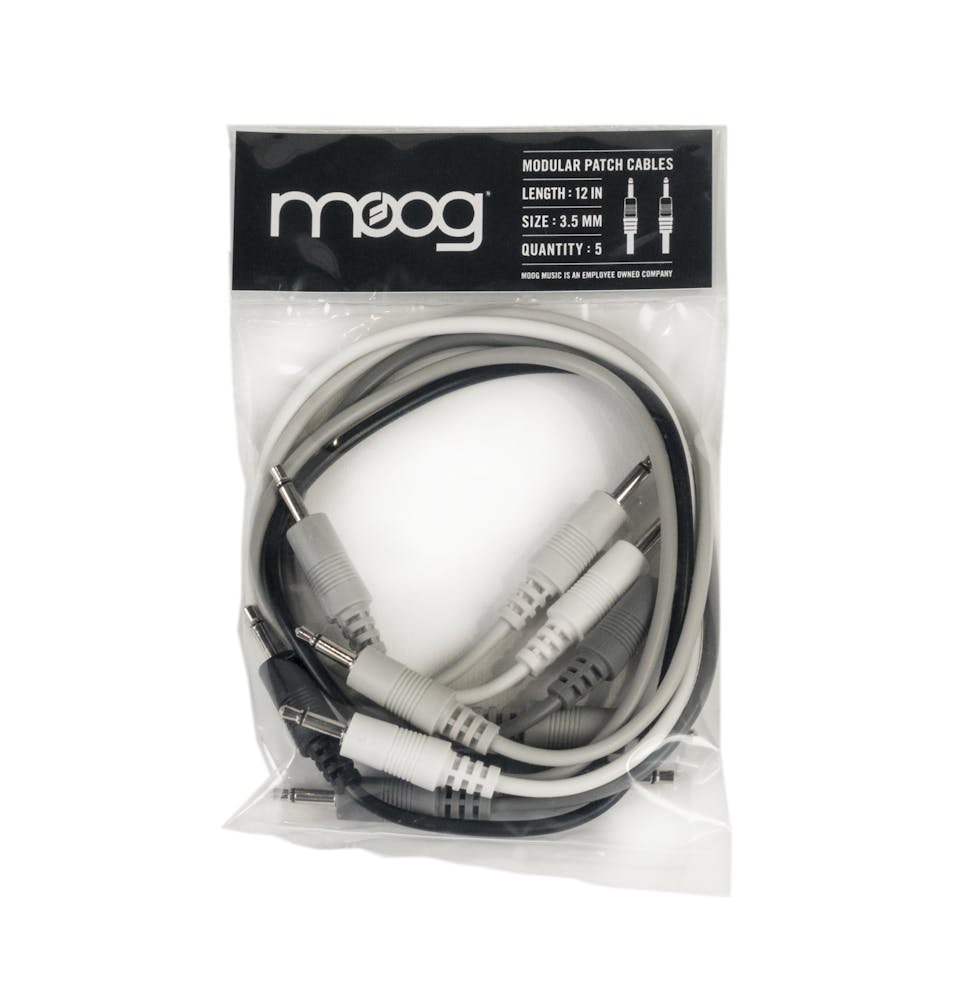 Moog 12" CV Patch Cable (Pack of 5)
