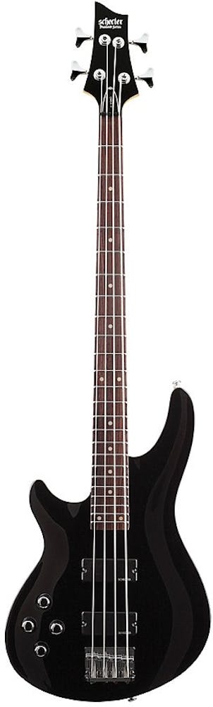 Schecter Omen 4 Left Handed Bass Guitar In Gloss Black Andertons