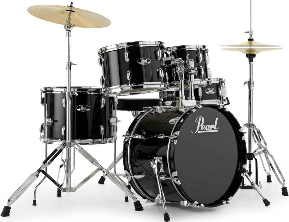 Pearl Road Show Fusion kit 10, 12, 14, 20,14 Snare in Black