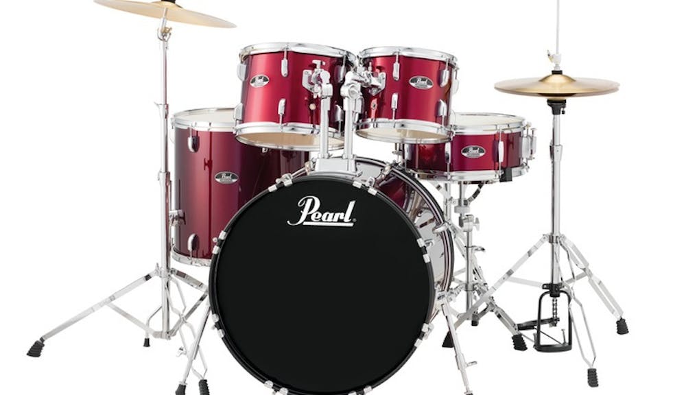 Pearl Road Show Fusion kit 10, 12, 14, 20,14 Snare in Red