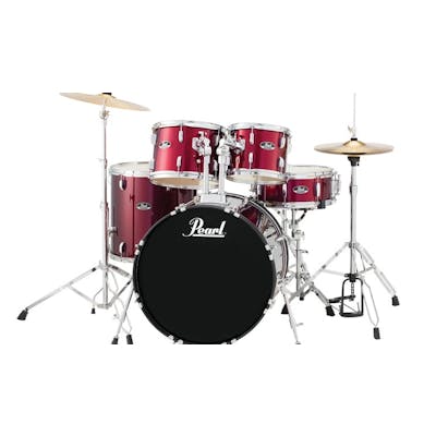 Pearl Roadshow Session kit 10, 12, 16, 22,14 Snare in Red, Full