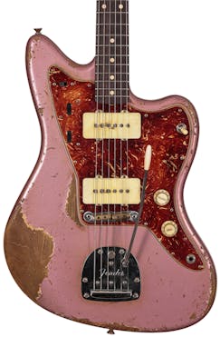 Fender Custom Shop Jazzmaster Heavy Relic Electric Guitar in Burgundy Mist Metallic  MBLP Masterbuilt by Levi Perry