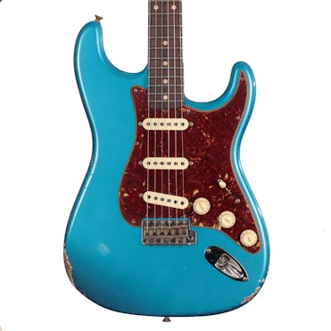 Fender Custom Shop ‘60s Stratocaster Relic Electric Guitar in Aged Candy Blue