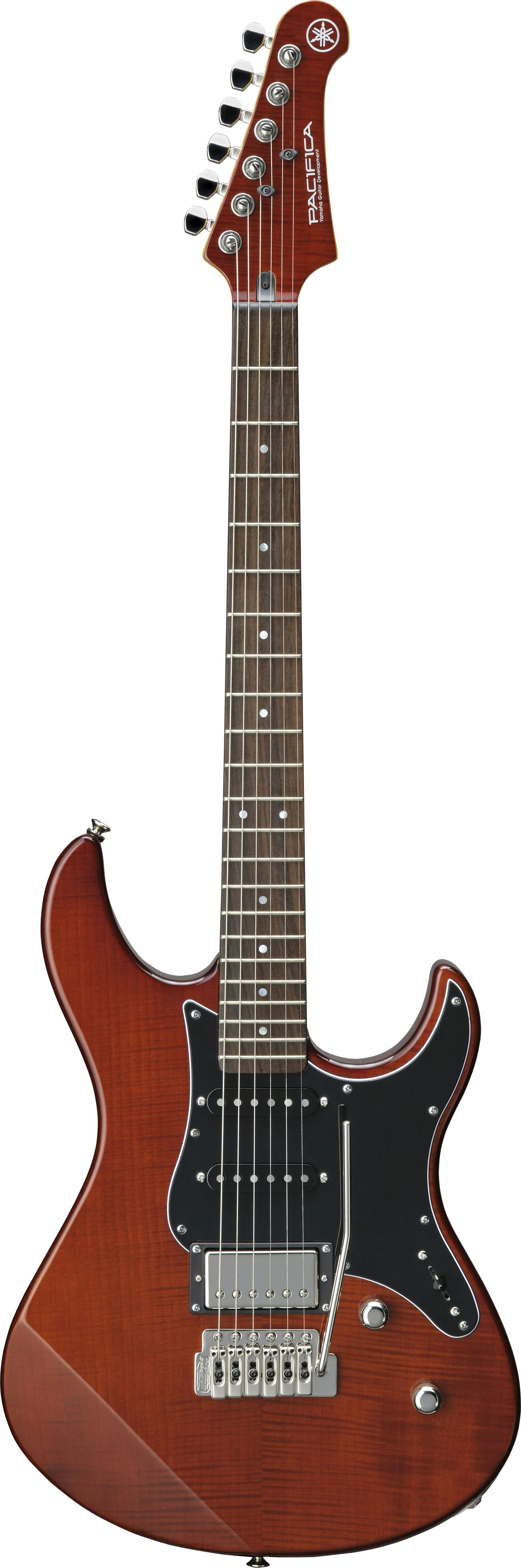 Yamaha Pacifica 612VII Electric Guitar in Flame Maple Root Beer 