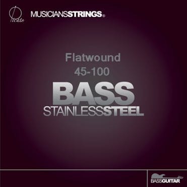 Picato Stainless Steel Flat-Wound Bass Strings, Short Scale