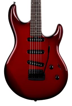 Music Man L4 HT SSS Steve Lukather Signature Electric Guitar in Redburst