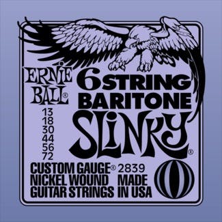 Ernie Ball Baritone Slinky 6 String Set 13 72 Andertons