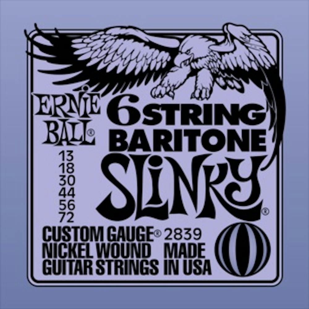 Ernie Ball Baritone Slinky 6 String Set (13 - 72)