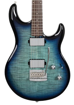Music Man L4 HT HH Steve Lukather Signature Electric Guitar in Blue Flame