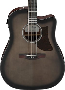 Ibanez AAD50CE-TCB Electro Acoustic Guitar in Transparent Charcoal Burst Low Gloss