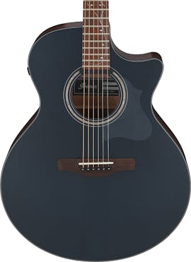 Ibanez AE275-DBF Electro Acoustic Guitar in Dark Tide Blue Flat