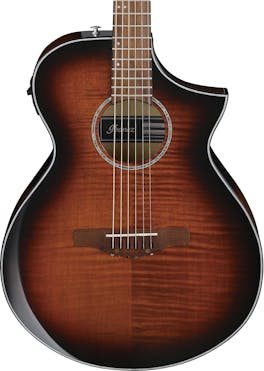 Ibanez AEWC400-AMS Electro Acoustic Guitar in Amber Sunburst High Gloss