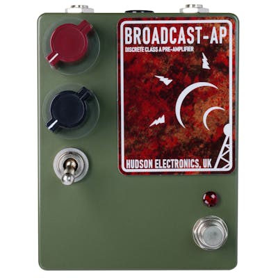 Hudson Limited Edition Broadcast-AP Ariel Posen Signature Preamp Pedal in Dark Green
