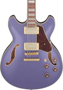 Ibanez AS73G-MPF Artcore Semi-Hollow Electric Guitar in Metallic Purple Flat