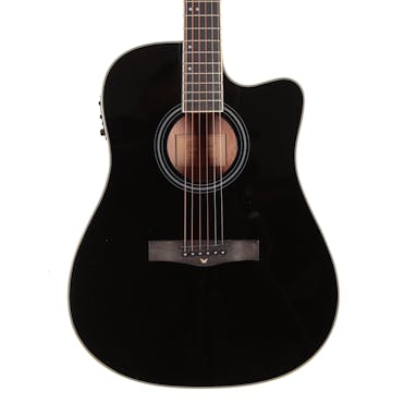 B Stock : EastCoast D1CE Dreadnought Electro Acoustic in Gloss Black