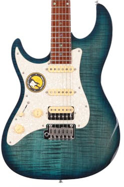 B Stock : Sire Larry Carlton S7 FM Left Handed Electric Guitar in Trans Blue
