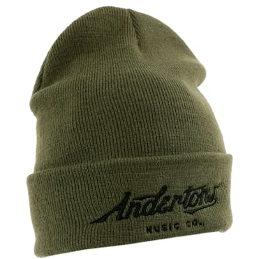 Andertons Music Co. Cuffed Beanie in Olive Green
